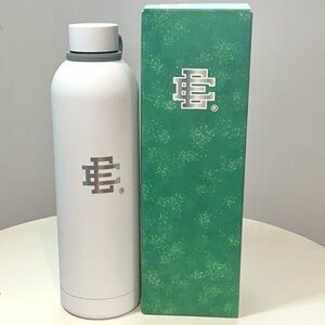 Eric Emmanuel Unreleased EE White Stainless Steel Water Bottle 20 oz NEW in box